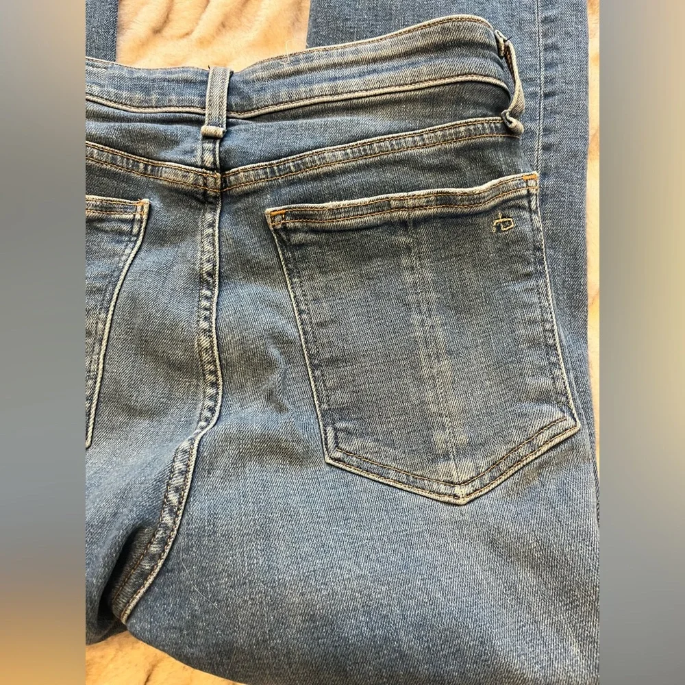 Rag & Bone Nina High-Rise Ankle Flare Denim Jeans - Picture 7 of 8